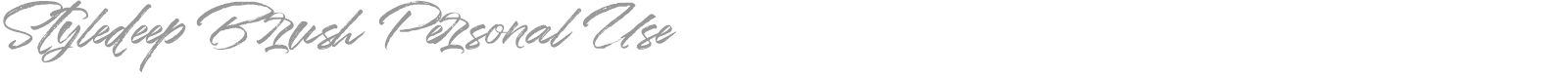 Styledeep Brush font preview
